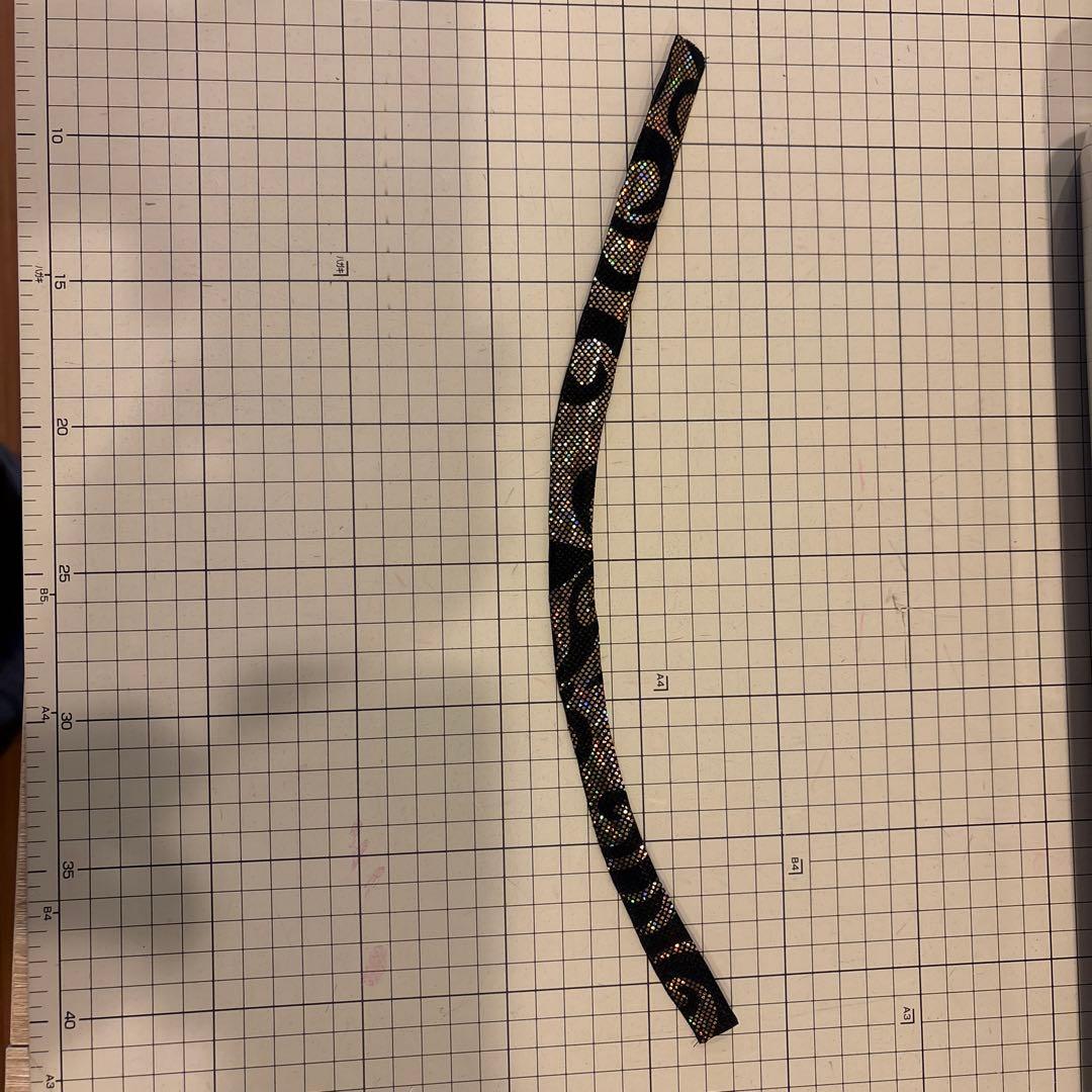 140ダンス衣装　黒×ゴールド　ワンピース