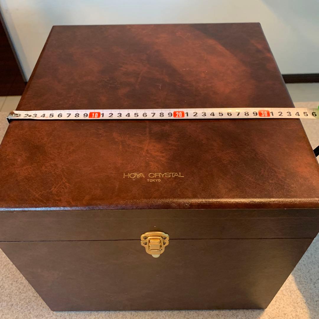 クリスタルガラス 花瓶 壺　高さ約27cm カットガラス装飾