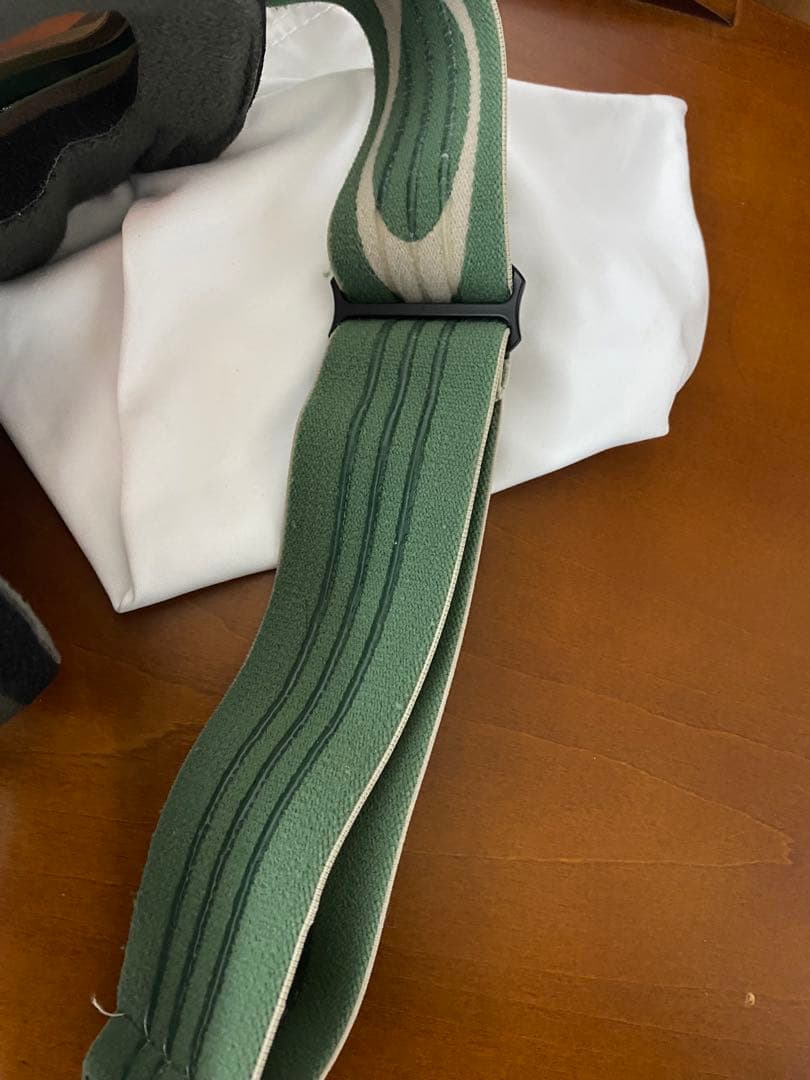 スノーボード オークリーゴーグル クローバーグリーン系 ミラーレンズ希少