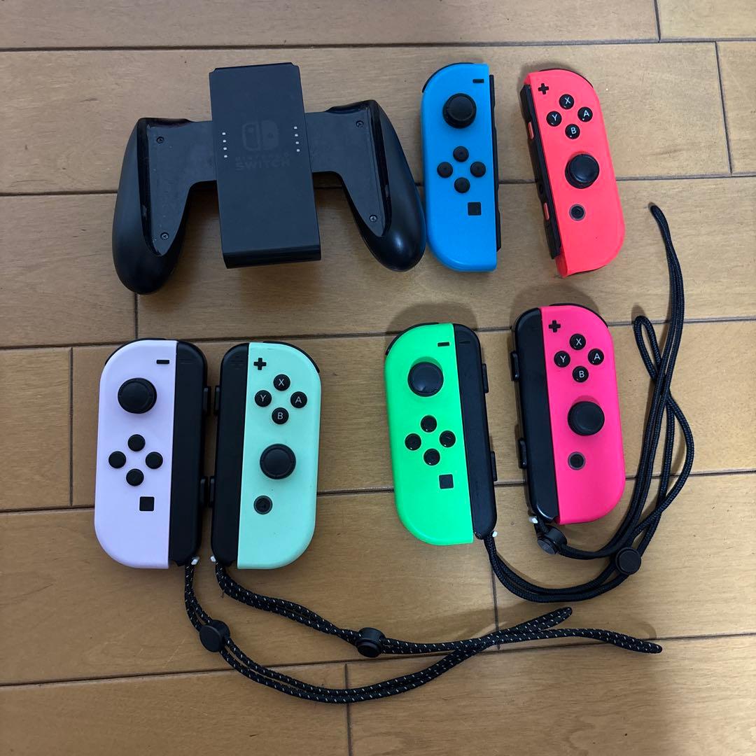 Nintendo Switch本体、マリオU、Joy-Con3組、microSD
