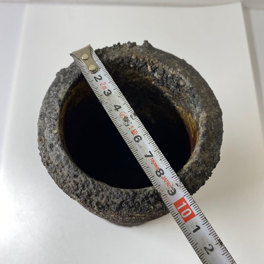 専用　藤原啓　最上位の備前窯変花入　共箱　高さ23.5㎝　東Y6-1007☆2F