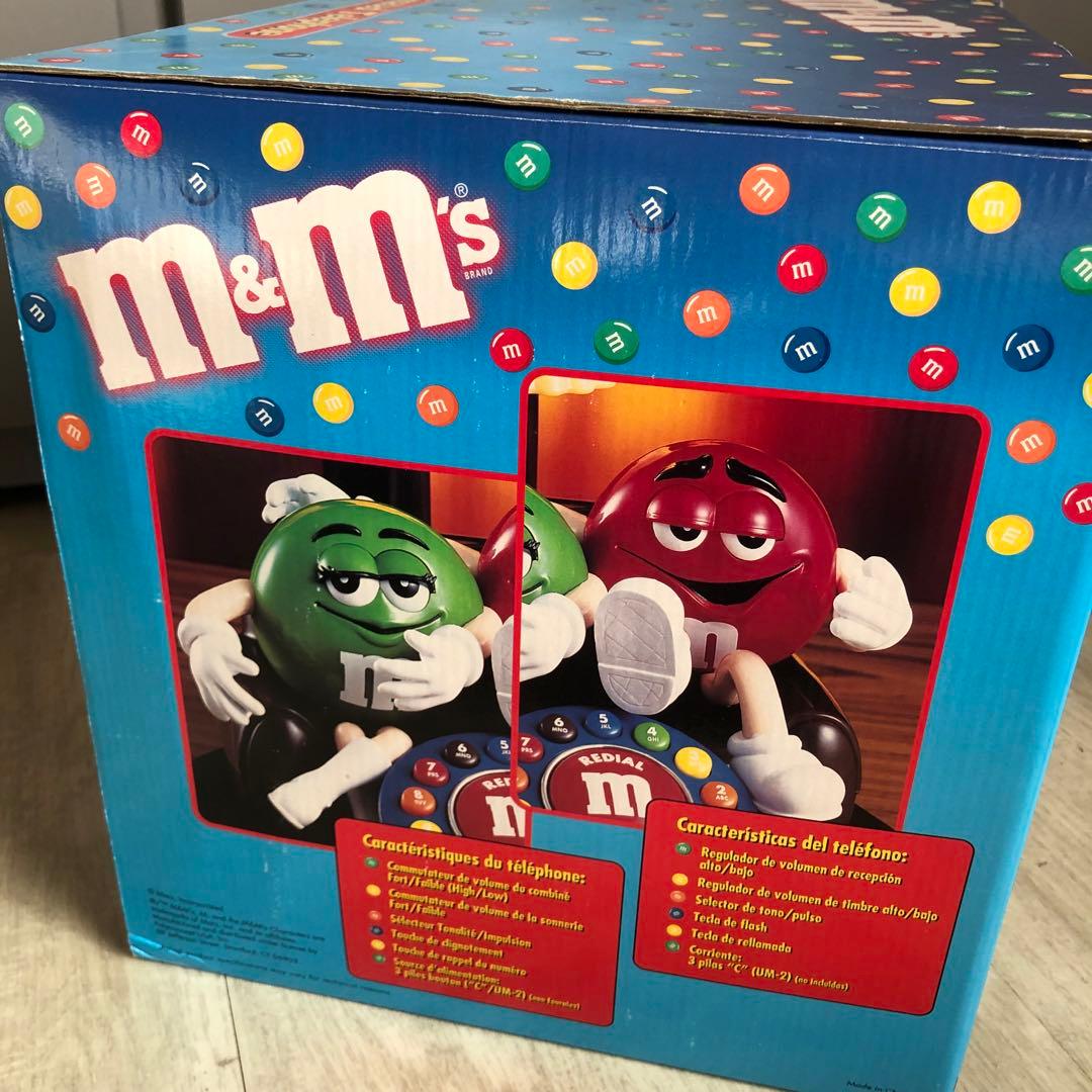 新品箱付きデッドストックアメリカUSA限定ビンテージM&Msフィギュア電話機