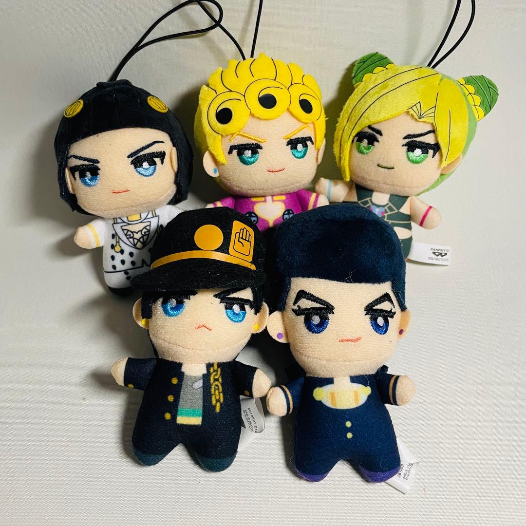 【5体セット】ジョジョの奇妙な冒険 ちびぐるみ 承太郎 ジョルノ ブチャラティ他