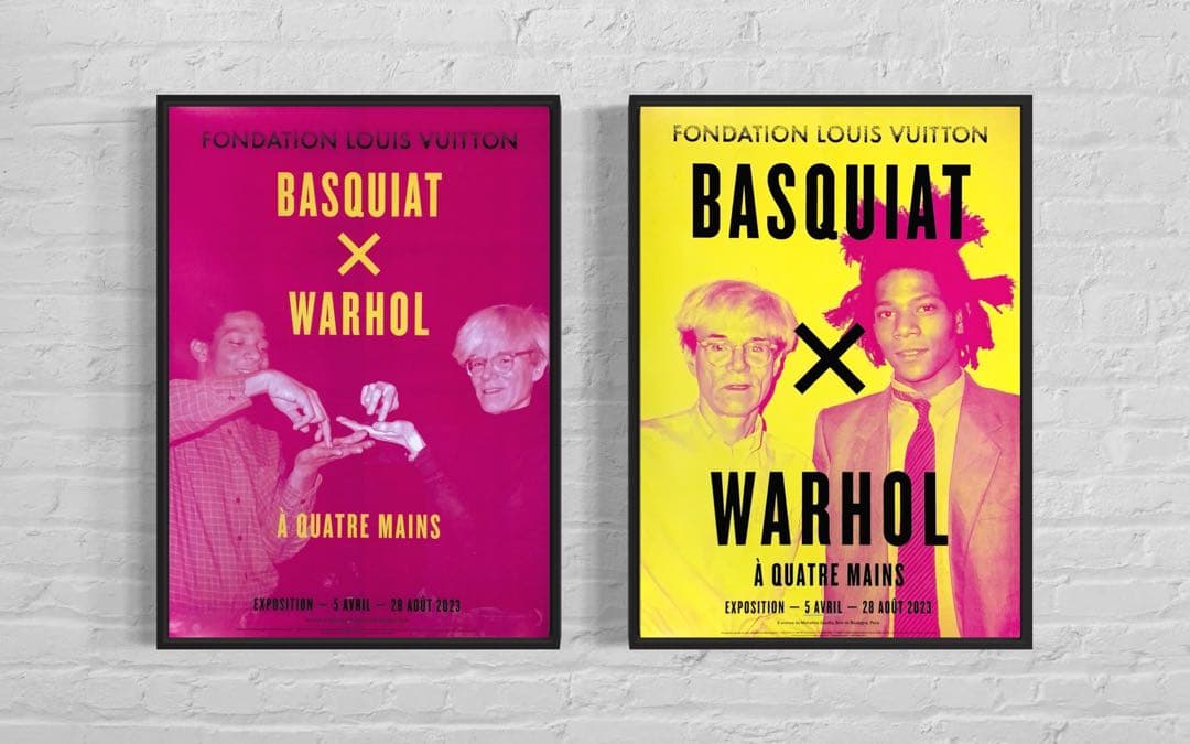 【再入荷1枚のみ】バスキア×ウォーホル　海外ポスター②ルイヴィトン財団　2023