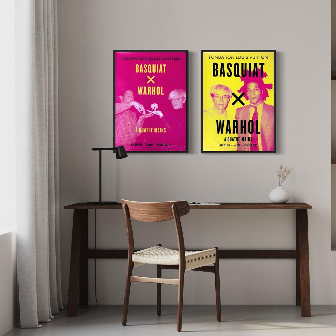 【再入荷1枚のみ】バスキア×ウォーホル　海外ポスター②ルイヴィトン財団　2023