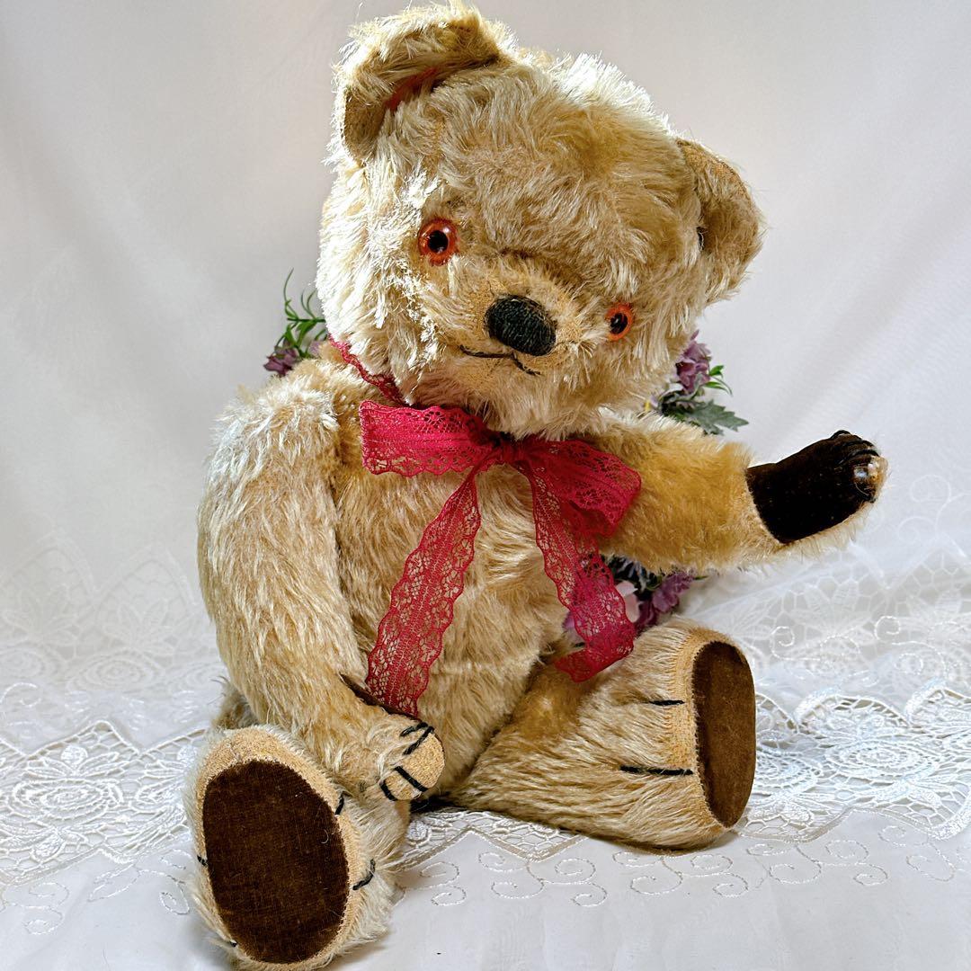 ❤️50s❤️ チャドバレー　平たい足のアンティークテディベア　アンティークベア