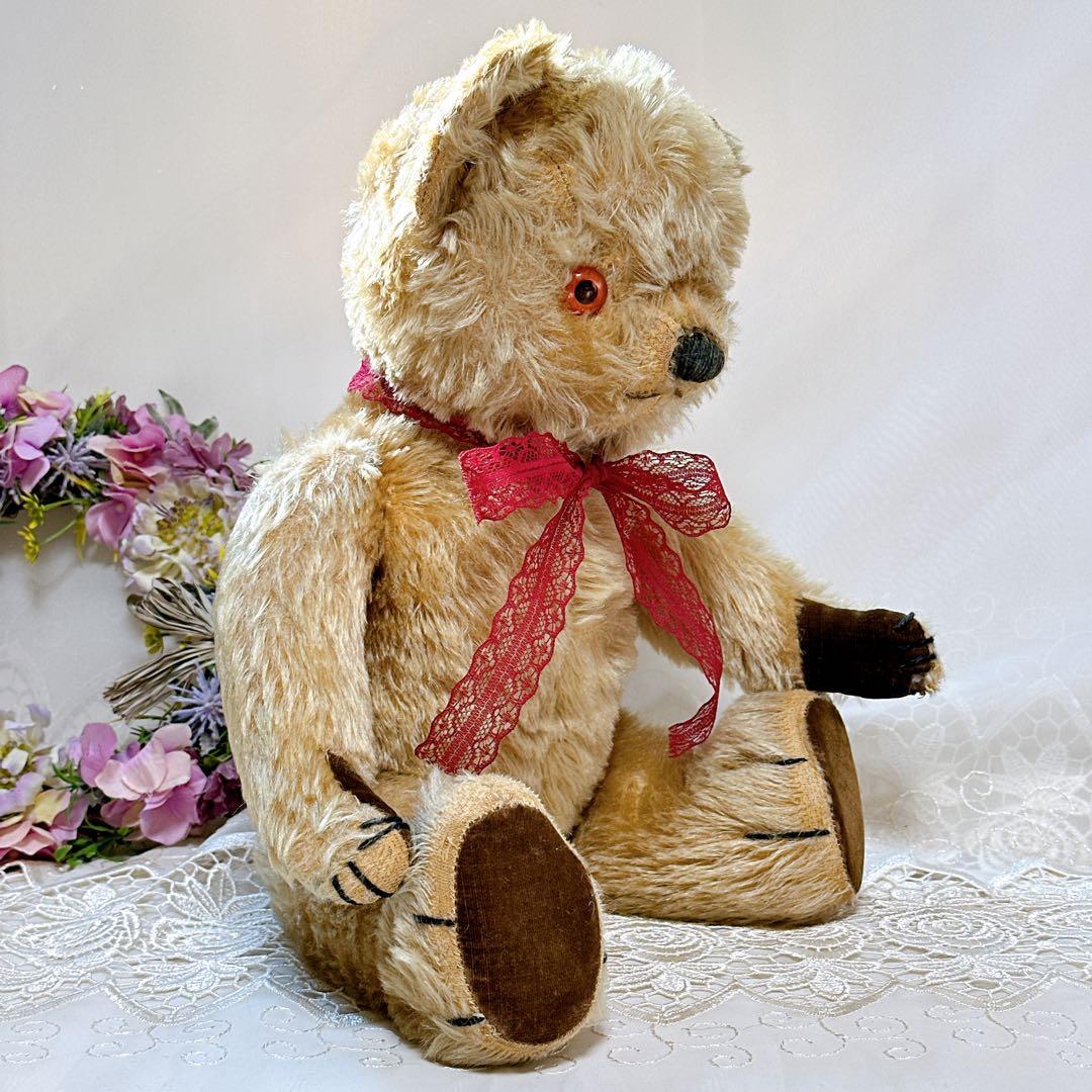 ❤️50s❤️ チャドバレー　平たい足のアンティークテディベア　アンティークベア