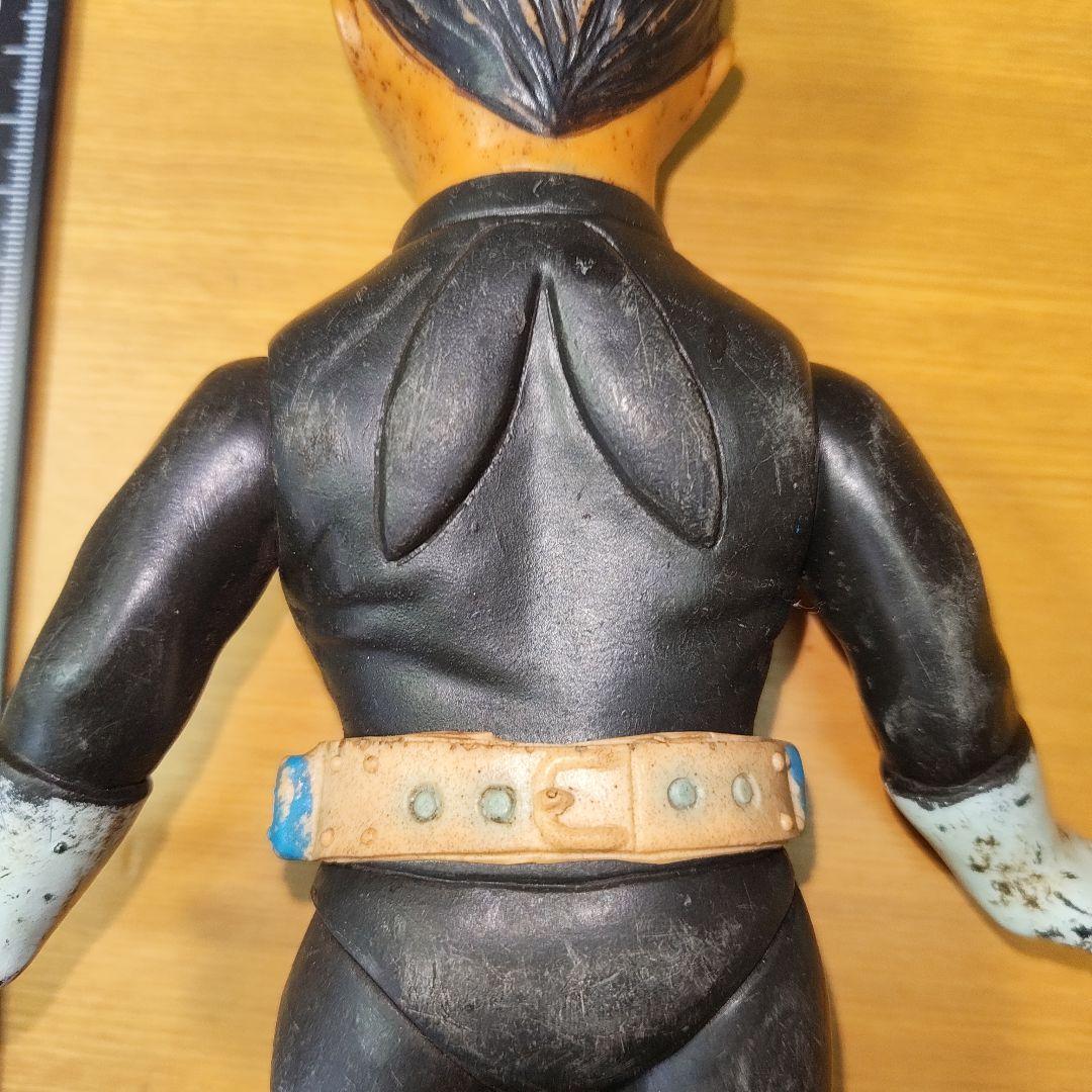 週休価格　旧バンダイ　面とれ　仮面ライダー1号　マスク無し　25センチ