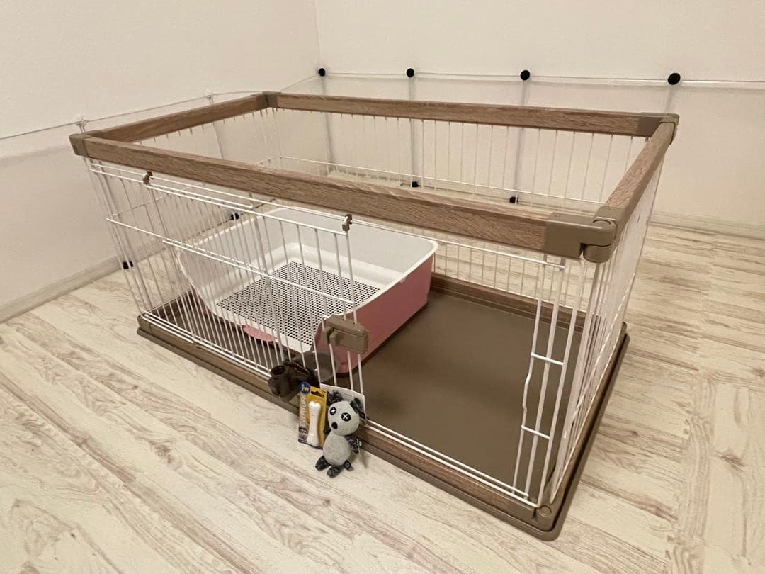 【未使用】アイリスオーヤマ製ペットサークル&リッチェル製トイレセット