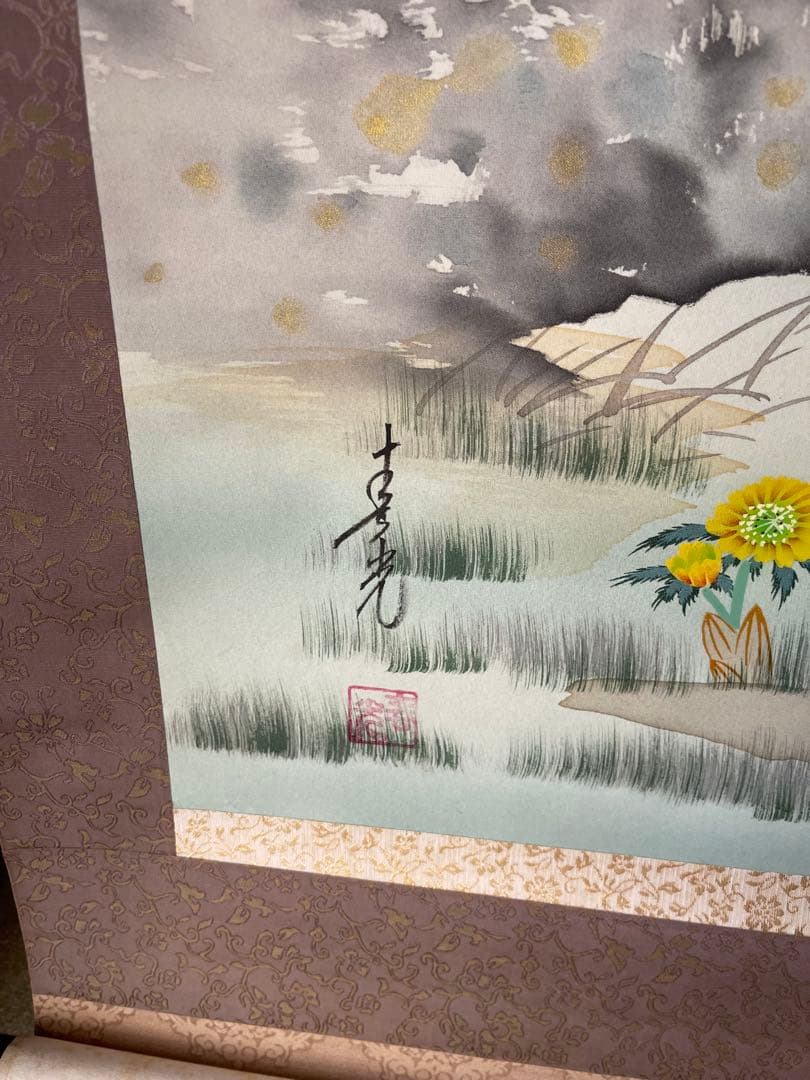 絹本画、手描き画、巻物画