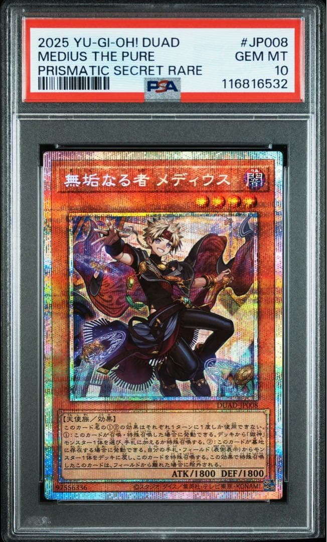 3連番　神芸学徒 リテラ プリズマ psa10 ファインメルト　メディウス