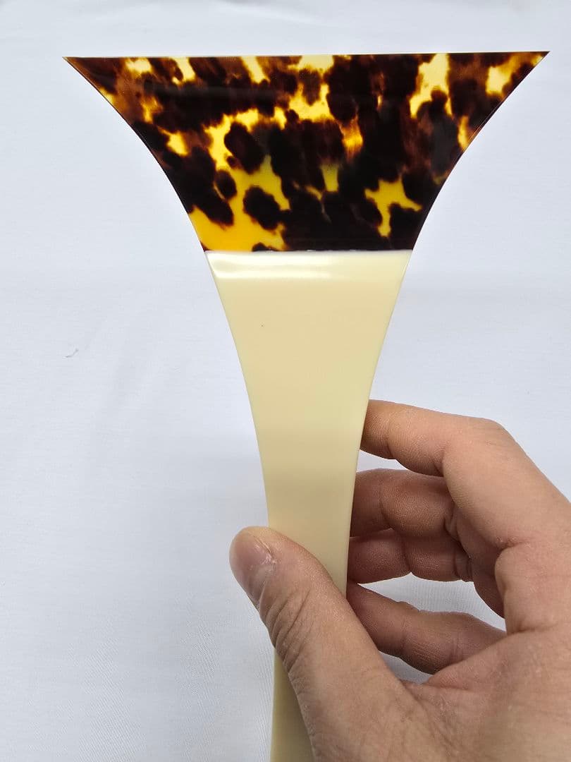 未使用　地唄三味線　一富士の津山本鼈甲撥　75号