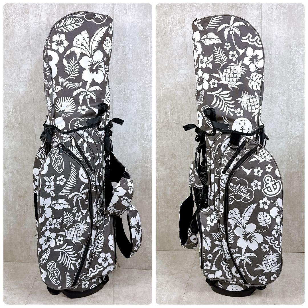 美品 MUTA MARINE ムータマリン スタンド キャディバッグ アロハ柄
