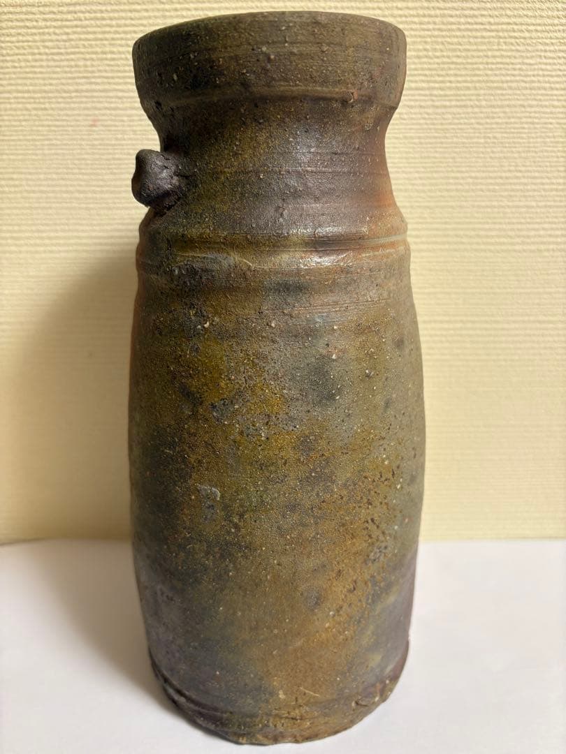 山本陶秀　備前焼　花入