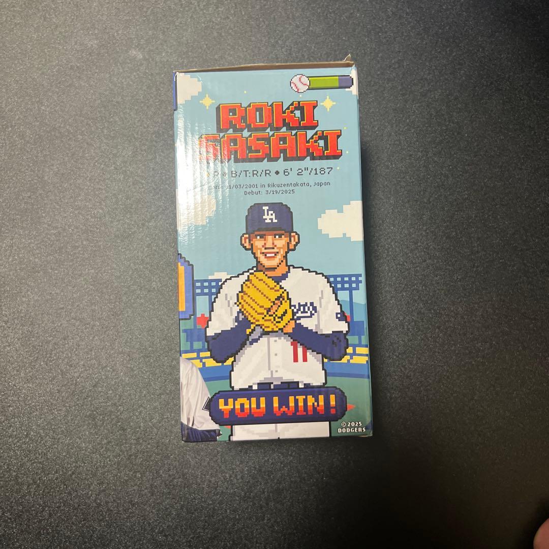 未開封 ドジャースタジアム限定 佐々木朗希ボブルヘッド