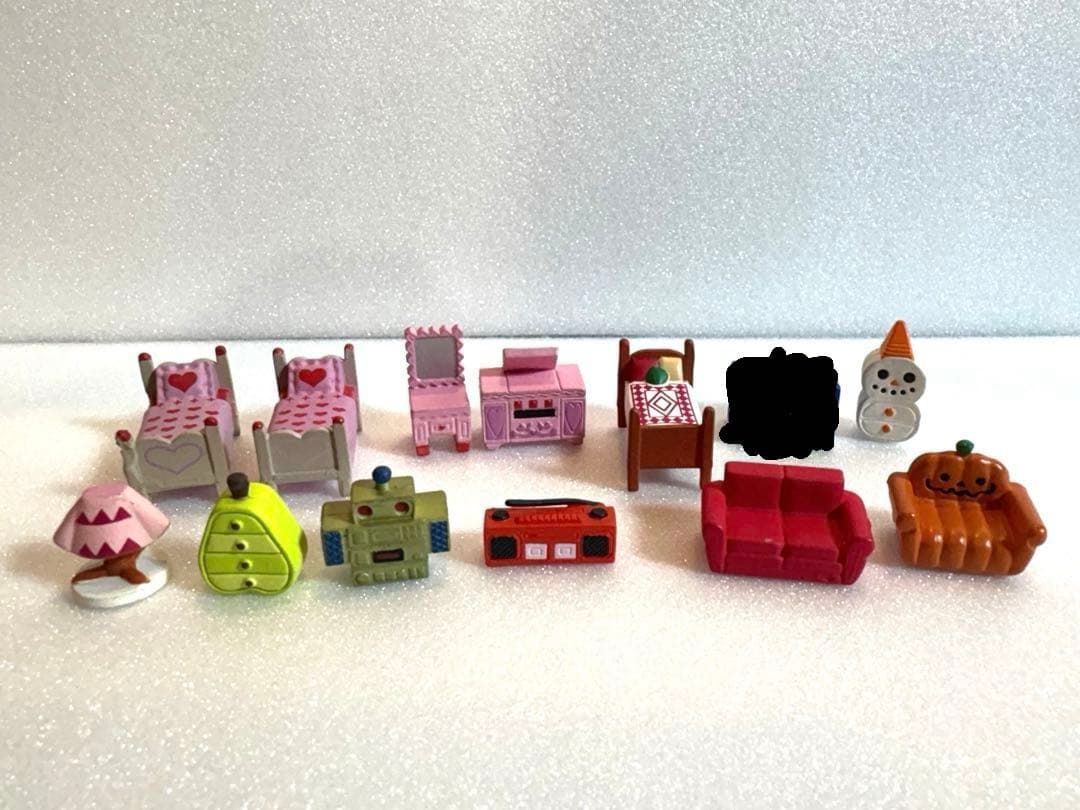 【希少】どうぶつの森 森をつくろう！ フィギュア家具セット 26点セット