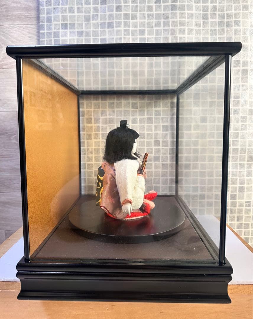 日本人形 市松人形 御所 雅 幸一光作 ガラスケース入り 美品☆
