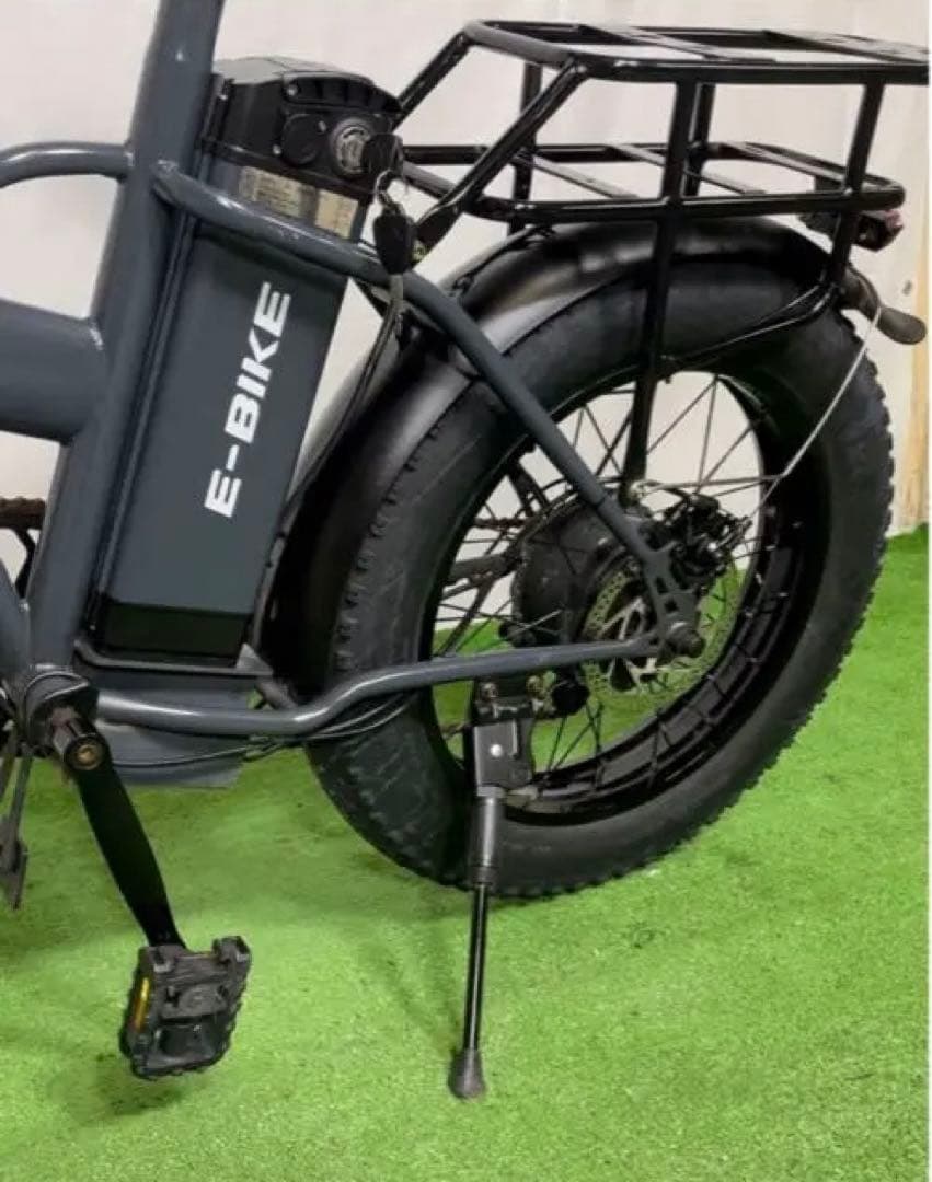 電動アシスト自転車 ブラック 太タイヤ