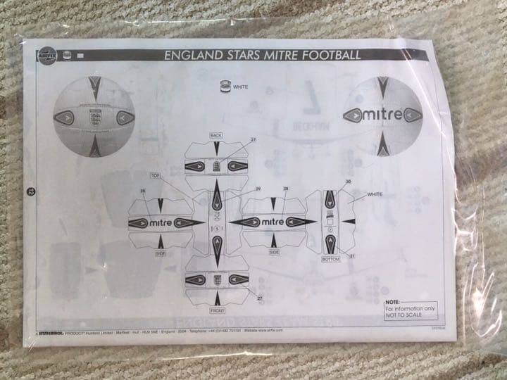 珍品 AirFix サッカー イングランド代表 ベッカム他4人セット プラモデル