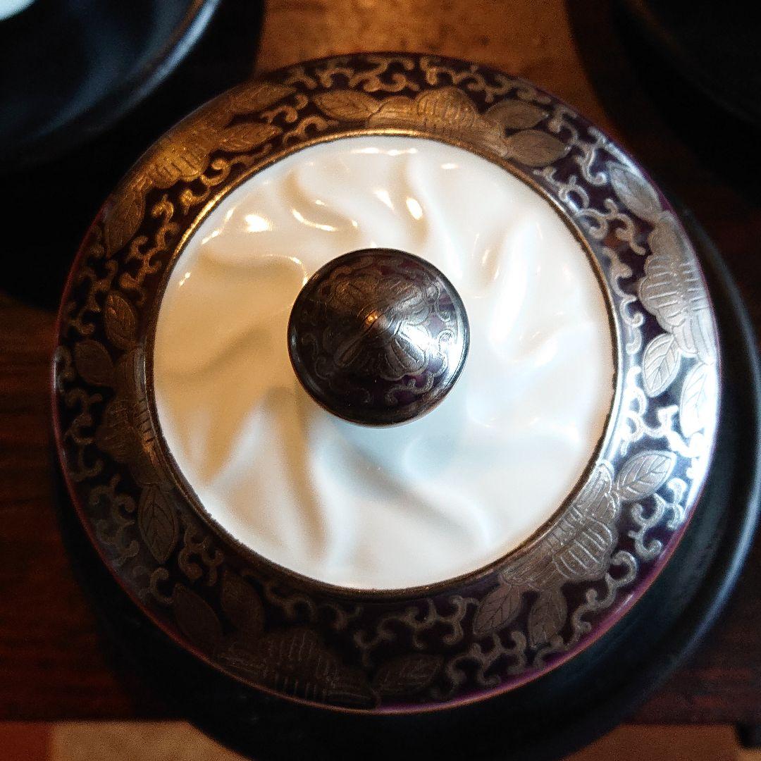 腰捻蓋付 煎茶碗