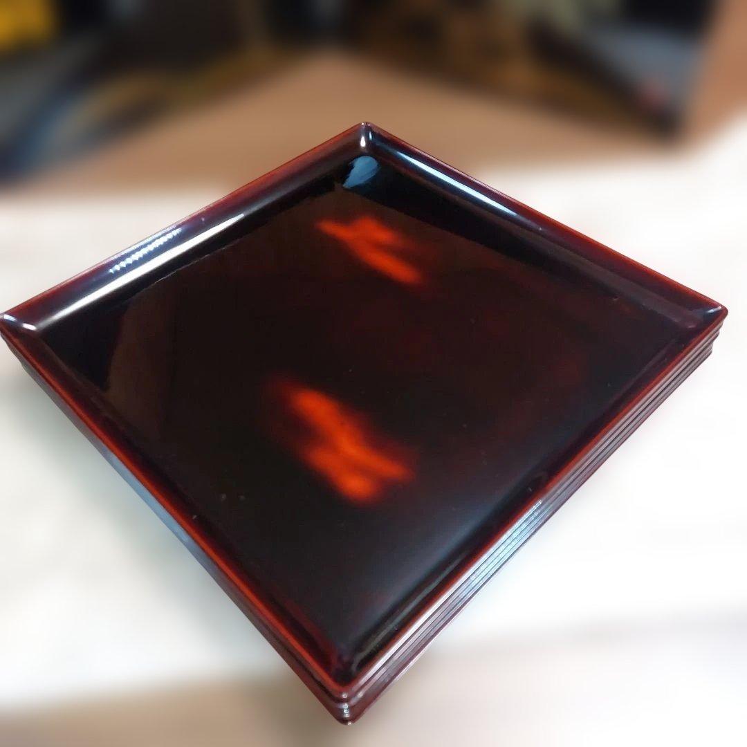 茶道具輪島塗暁四方膳五客