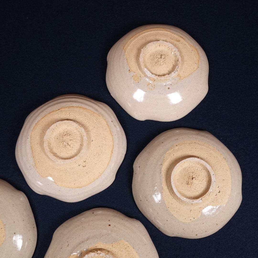 人間国宝 12代 中里太郎右衛門窯 絵唐津 銘々皿 5客 共箱