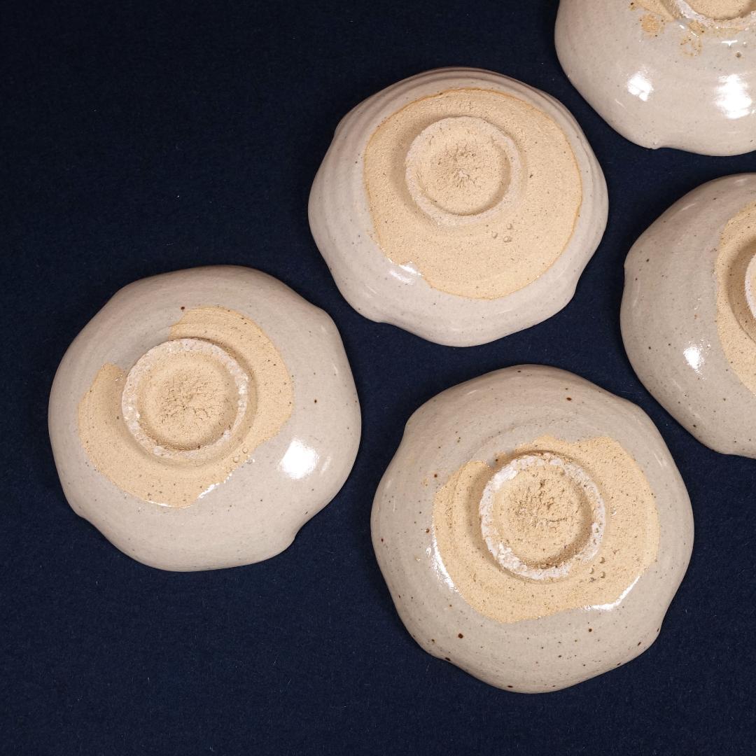 人間国宝 12代 中里太郎右衛門窯 絵唐津 銘々皿 5客 共箱