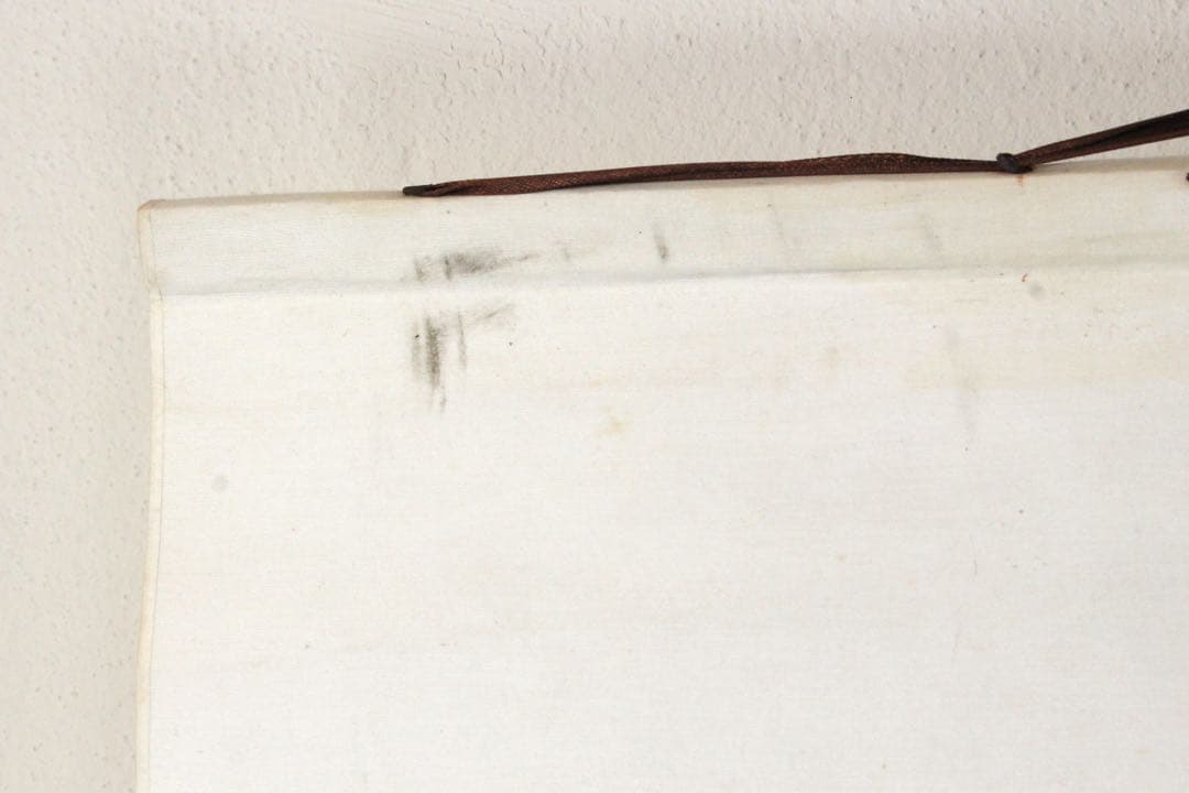 No5570掛軸　無落款　山水図　紙本着色　唐画　中国画　古画　古美術　送料無料