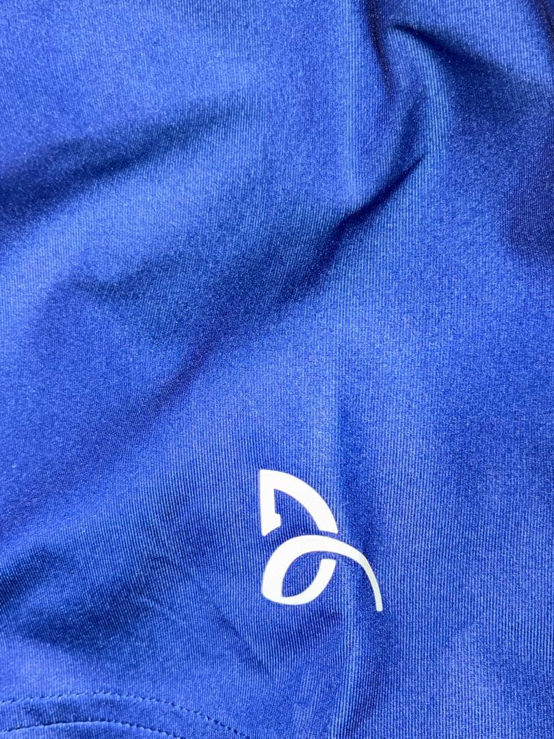 美品 ラコステ ジョコビッチ ポロシャツ ゲームシャツ テニス Mサイズ相当 青