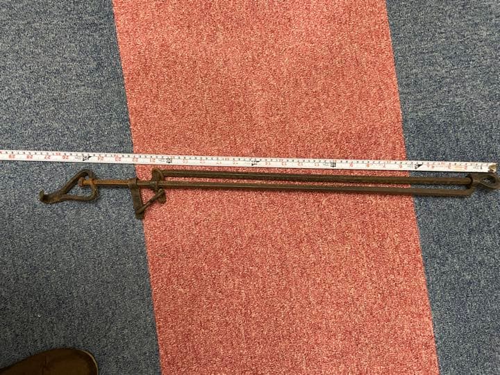 《鉄製自在鉤》焚き火キャンプ囲炉裏古民具