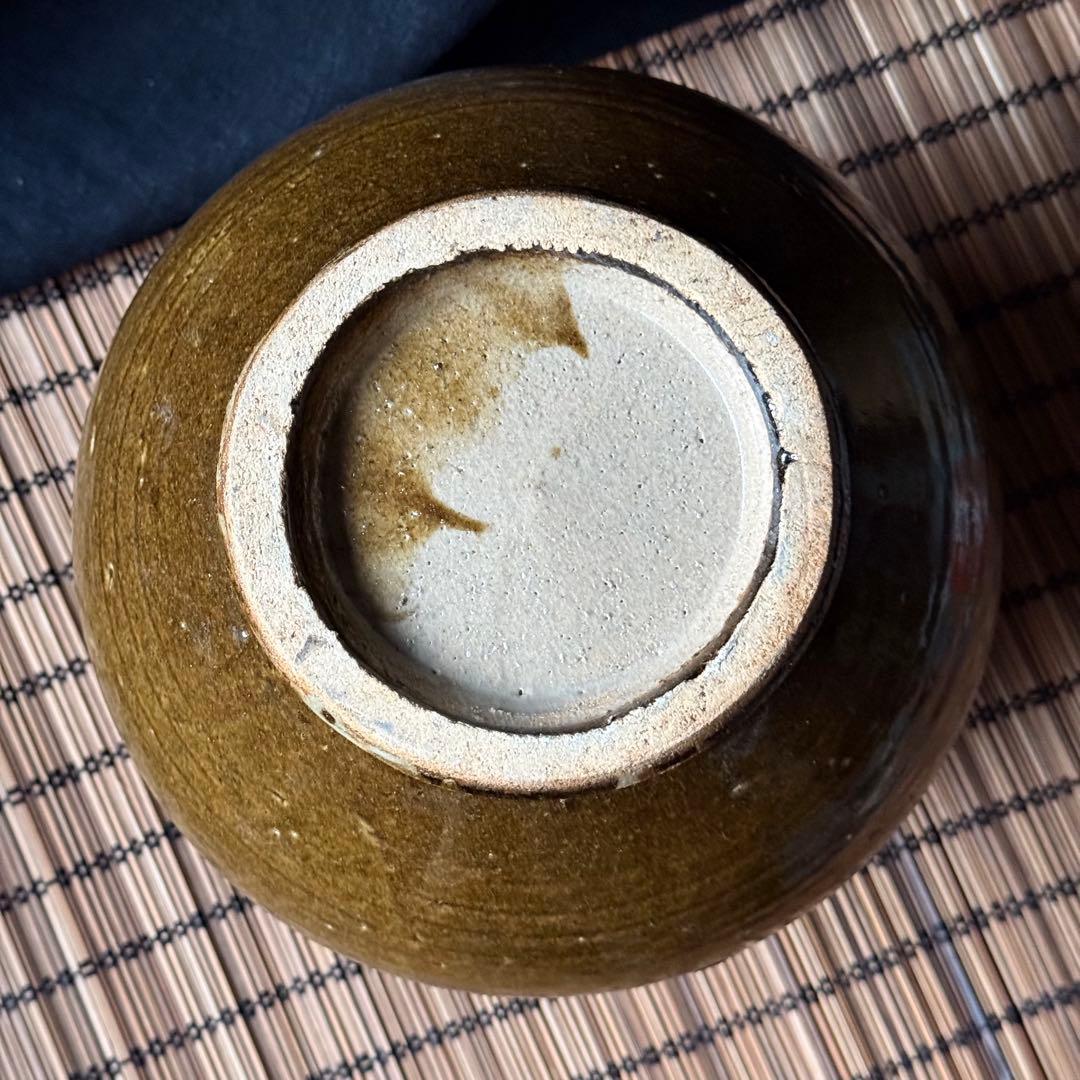 濱田庄司 浜田庄司　地掛鉄絵花瓶　人間国宝　益子焼