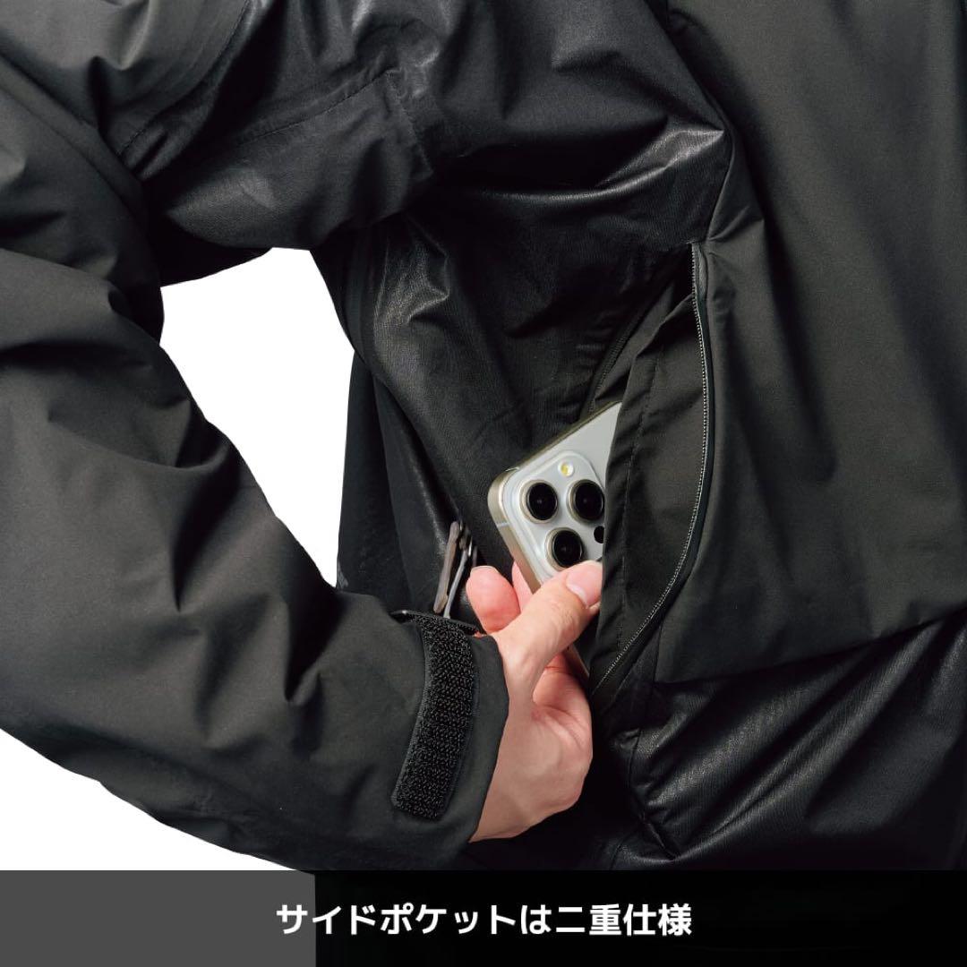 エックスシェルター断熱βプレミアム超透湿防水防寒ジャケット　ブラックLL
