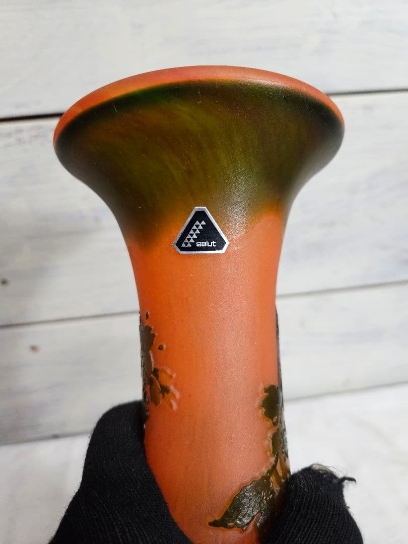 Verrerie Michel ヴェルリーミシェル 硝子の花瓶 フラワーベース