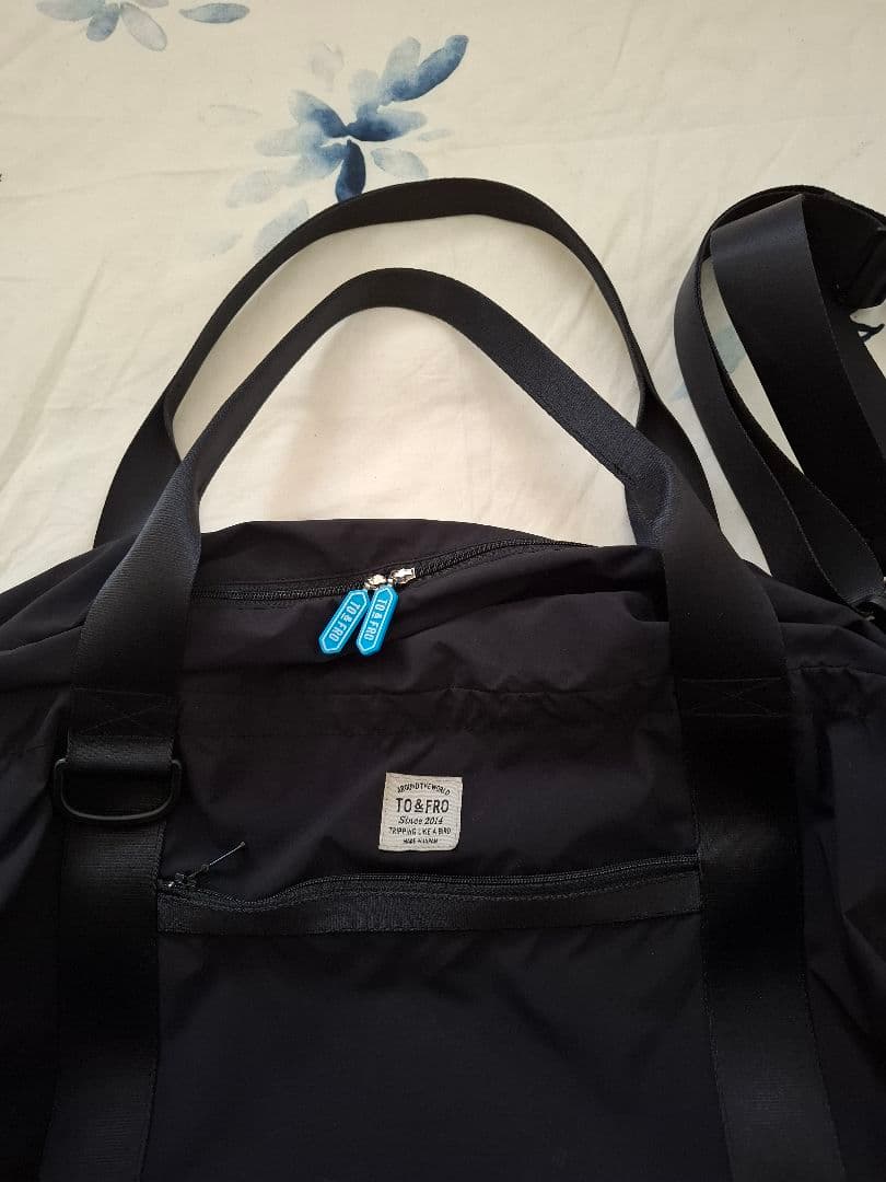 ⭐to&fro⭐ボストンバッグ　トゥーアンドフロー　レギュラーサイズ　ブラック