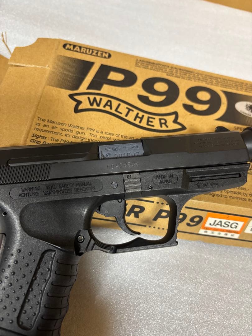 MARUZEN Walther P99 ガスガン サイレンサー付き　中古
