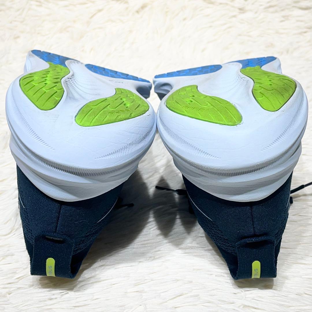 極美品☆アシックス ゲルニンバス26 ブルー 26.5㎝ ランニング ジョギング