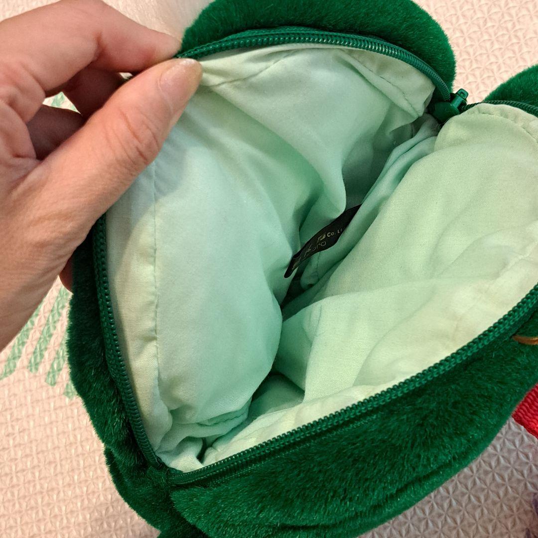 SKB Sapporo マリモ　緑色　笑顔　ぬいぐるみ　バッグ　ポーチ　北海道