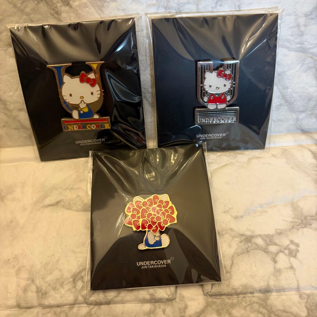 UNDERCOVER ハローキティ ピンバッジ 3個セット