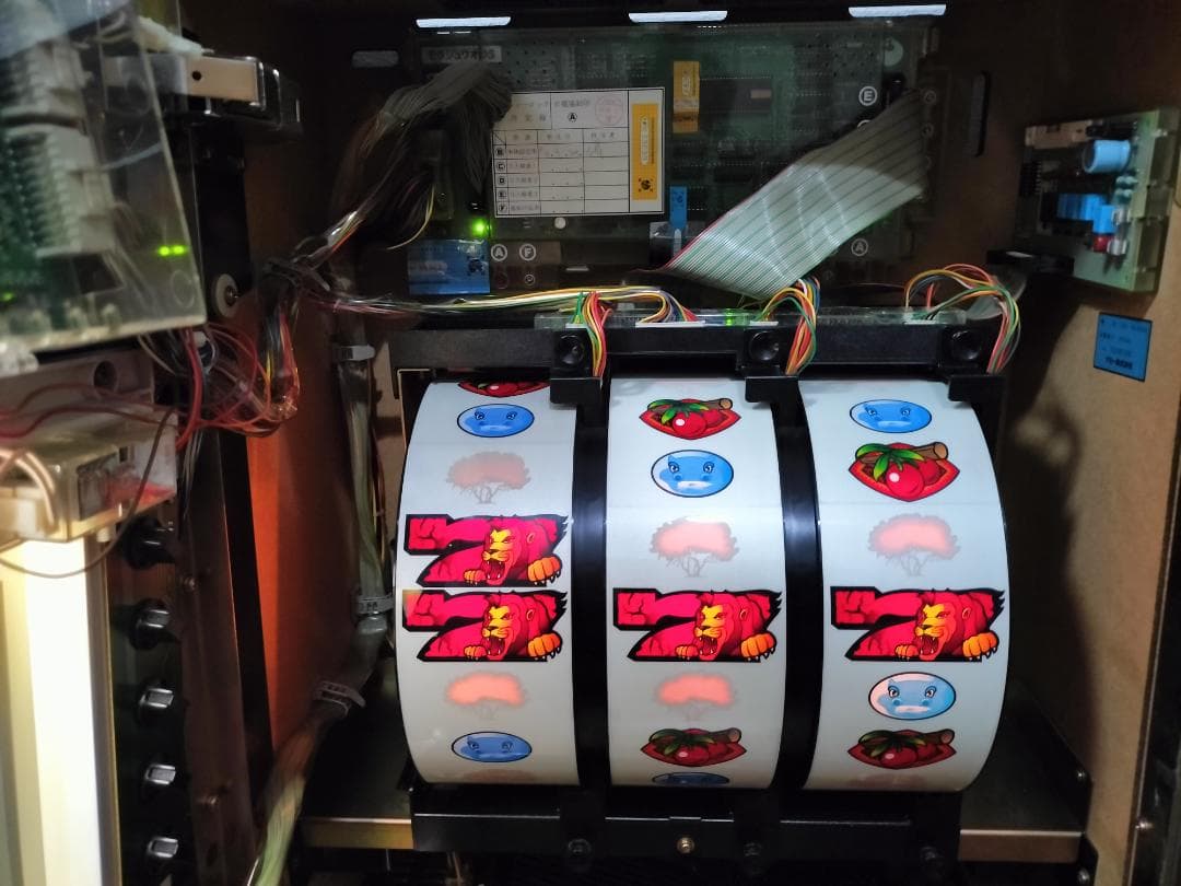 【パチスロ実機】サミー★猛獣王S【オートプレイ付不要機付】４号機・人気台