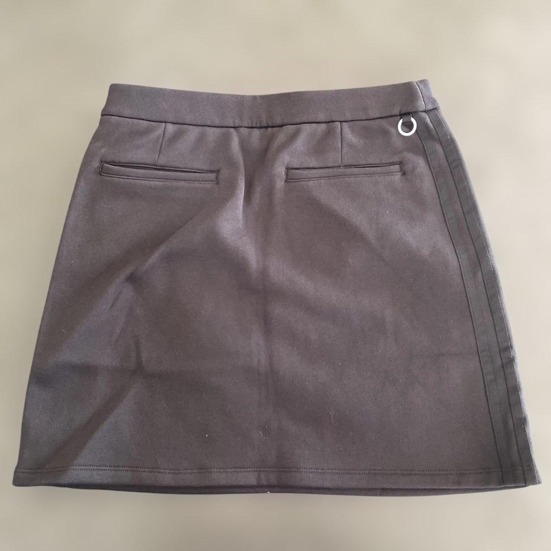 アディダスゴルフ　スウェットセットアップ　ジャケット&スカートスリーストライプス