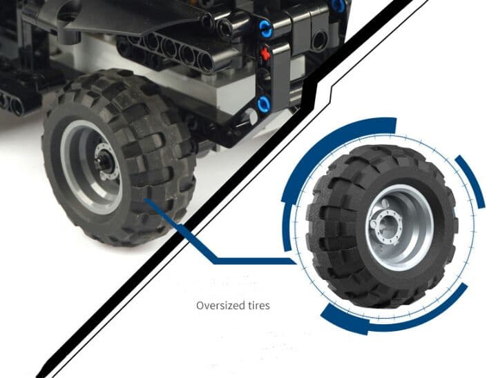 DIY知育組み立て積木 特警戦車 リモコン電動組立