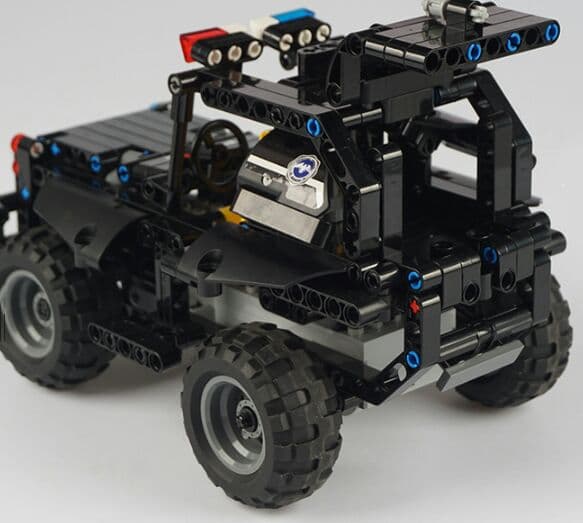 DIY知育組み立て積木 特警戦車 リモコン電動組立