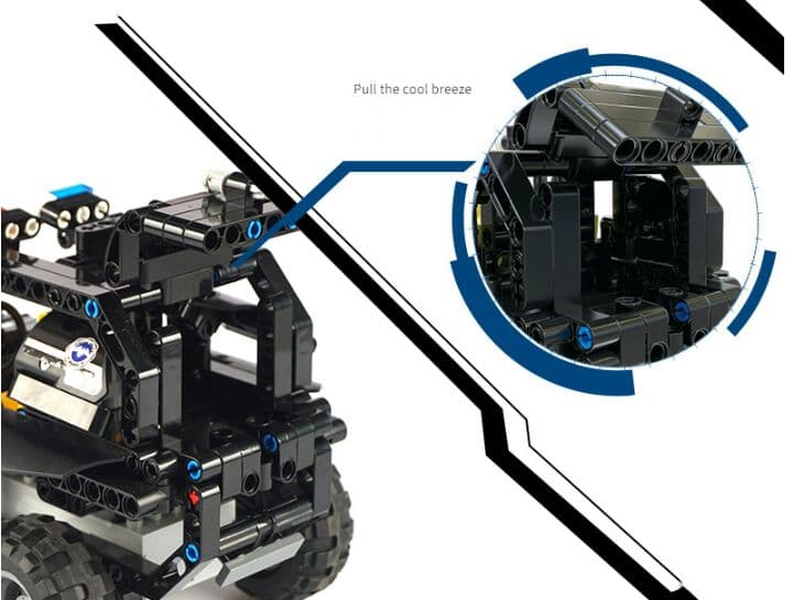 DIY知育組み立て積木 特警戦車 リモコン電動組立