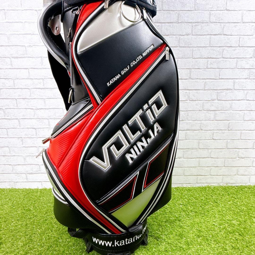 VOLTIO NINJA キャディバッグ ブラック×レッド×シルバー 未使用品