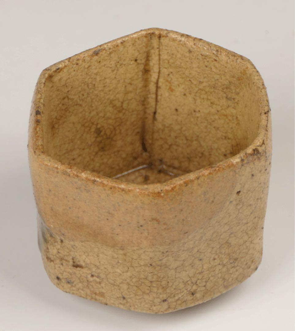 ★名品酒器【黄瀬戸六角盃 】胆礬 酒器 向付 民芸 民藝 柳宗悦 古美術 波兎