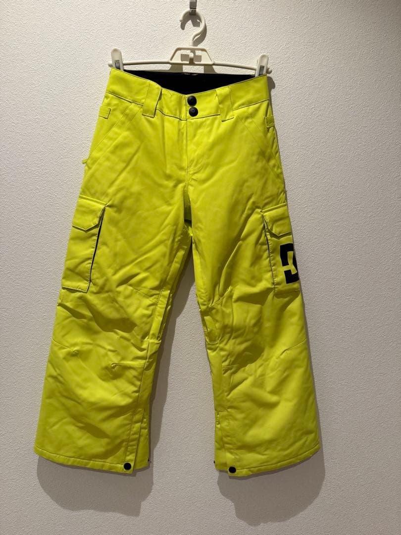 スノーボードウェア DC 青と黄色迷彩　140cm