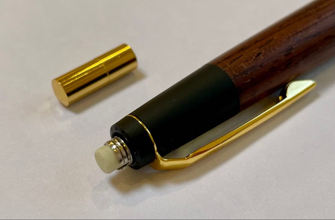 野原工芸 紫檀 シタン ゴールド金具 シャーペン