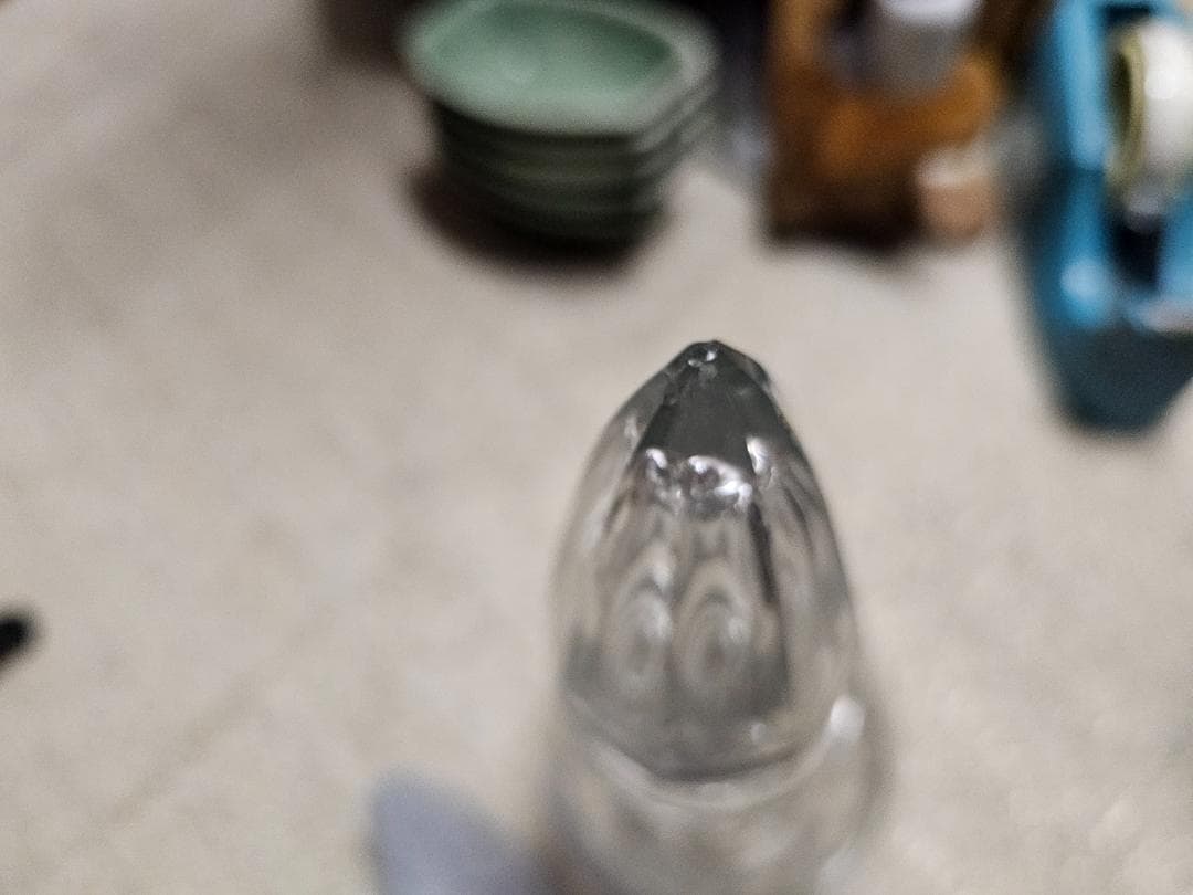 く*ん様 大正から戦前 ウランガラス デキャンタ カットガラス