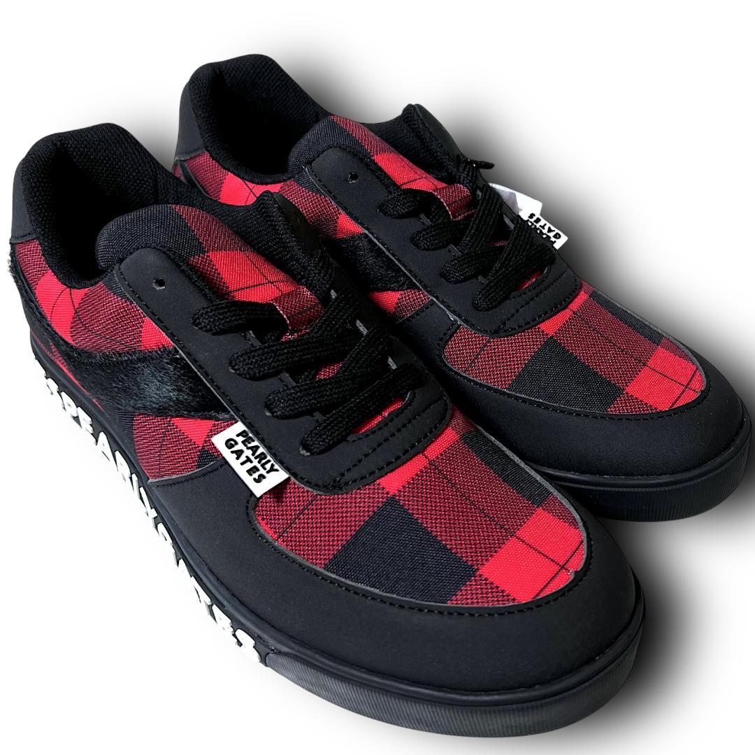 25cm パーリーゲイツ バッファローチェックゴルフシューズ ユニセックスモデル