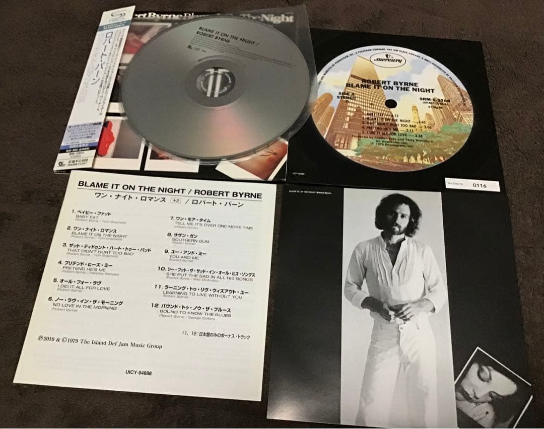 紙ジャケSHM-CD　ロバート・バーン　ワン・ナイト・ロマンス＋2　AOR傑作